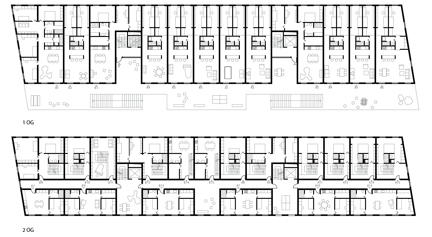 Typical residential floor plan